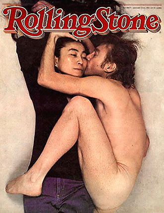 John Lennon y Yoko Ono en la portada de la revista Rolling Stone 