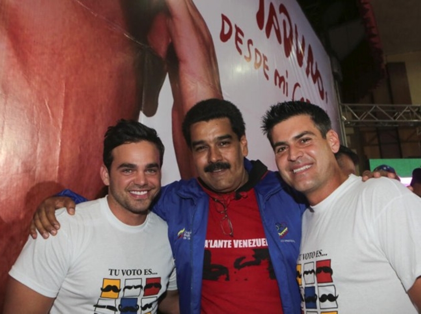 Manuel Sosa, Nicolas Maduro y Roberto Messuti 