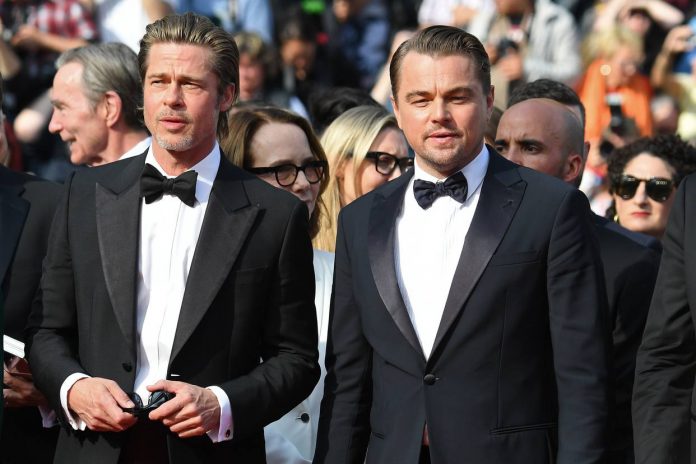 Leonardo DiCaprio y Brad Pitt robaron miradas con su pinta