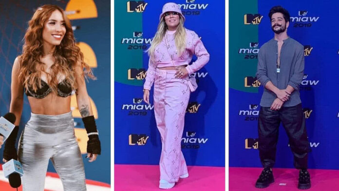 Así lucieron los famosos en la Pink Carpet de los MTV Miaw