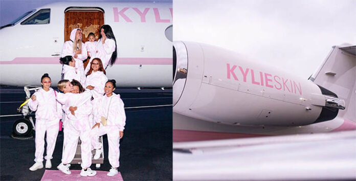 Esta Kardashian personalizó su jet privado