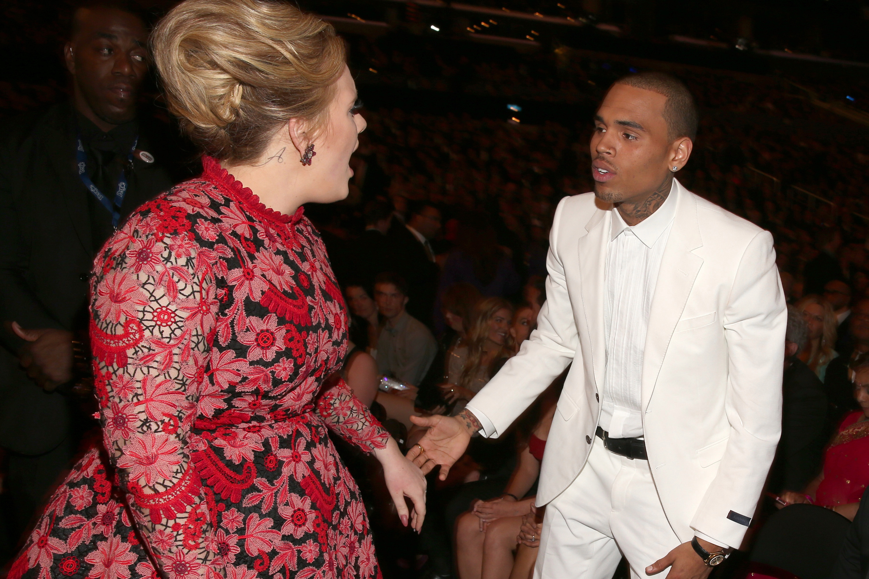 Adele y Chris Brown