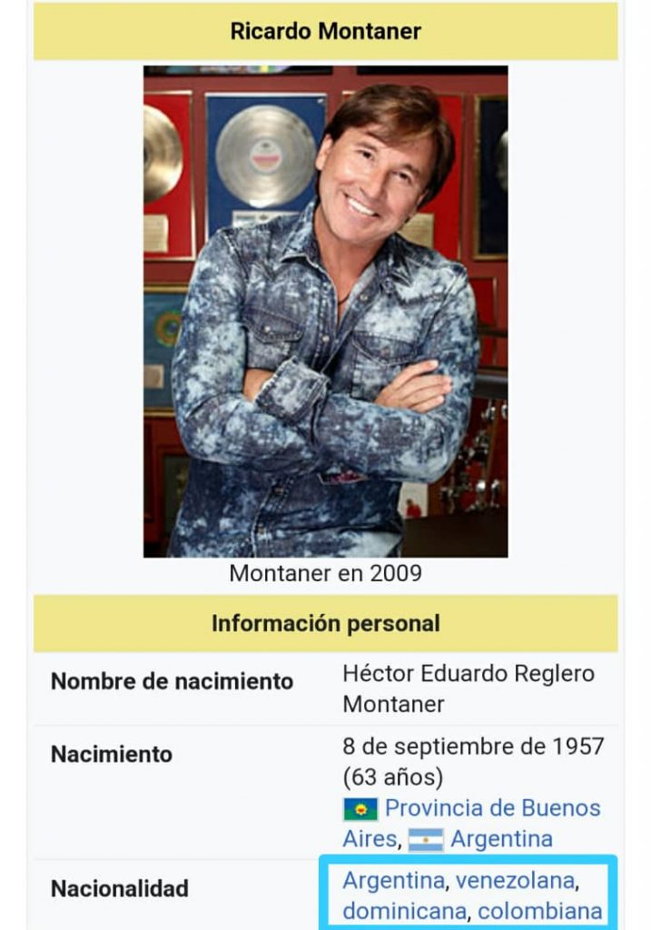 Ricardo Montaner y su cuatro nacionalidad- Foto Cortesía