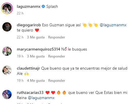 Alejandra Guzmán comentarios - captura