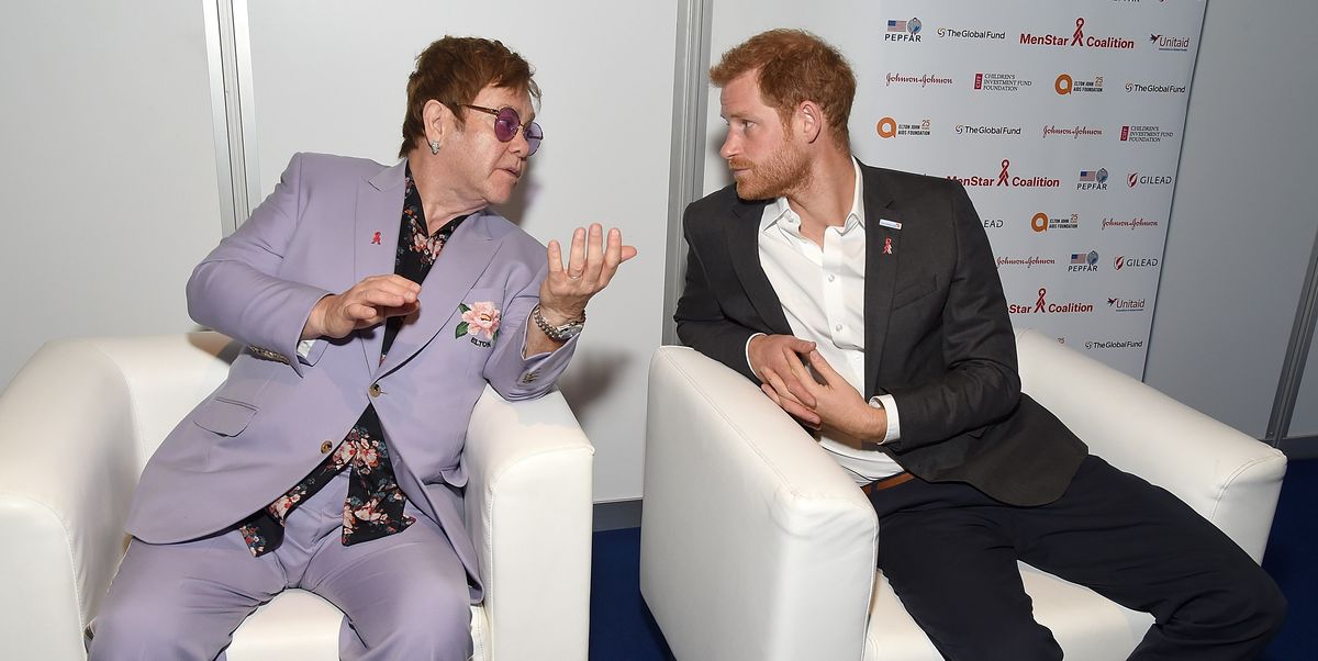 Elton John y El Príncipe Enrique - cortesía