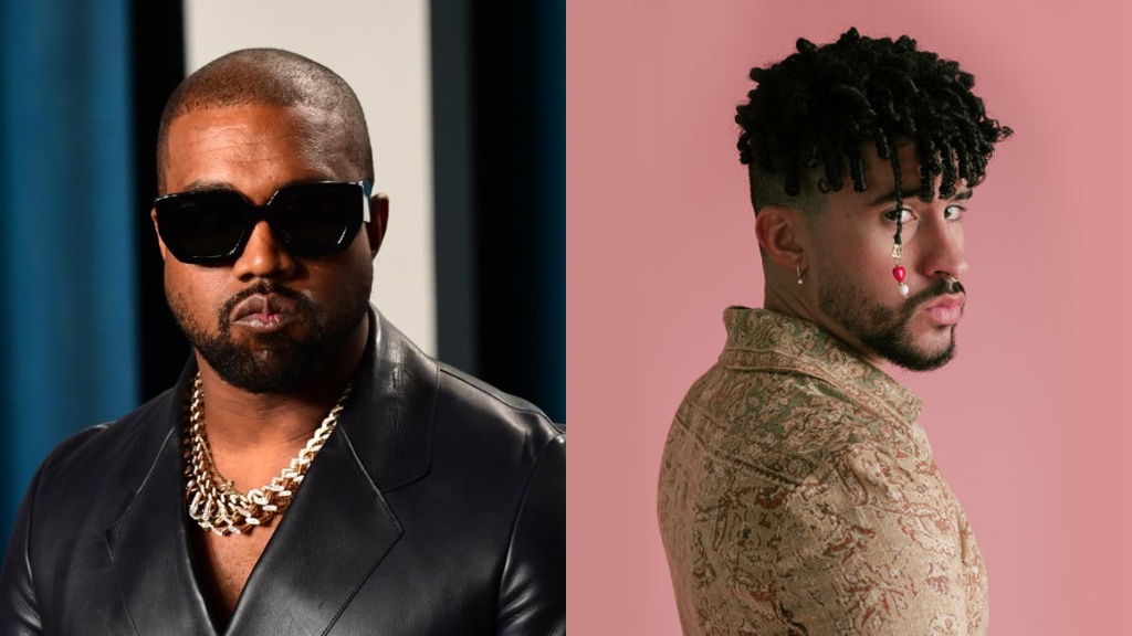 Kanye West y Bad Bunny - cortesía
