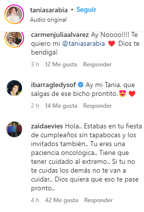 Tania Sarabia comentarios