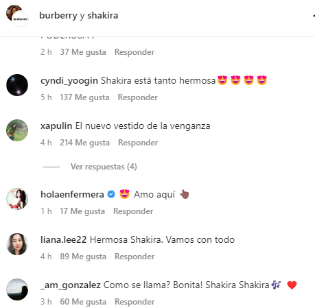 Shakira comentarios