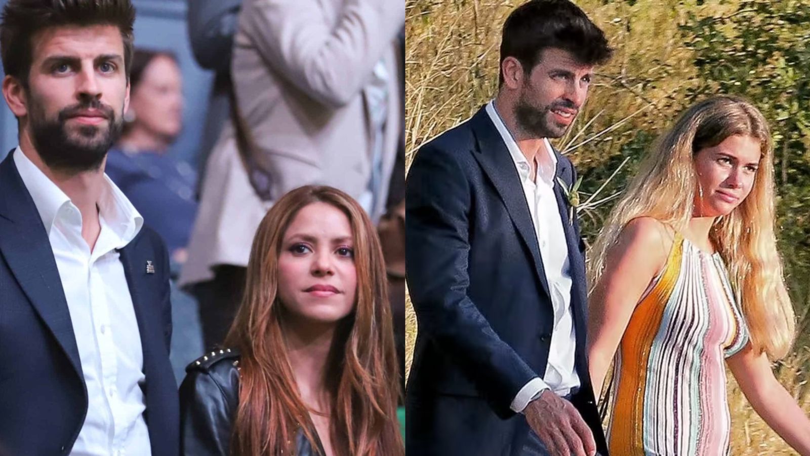 Gerard Piqué, Clara Chía Martí y Shakira - cortesía