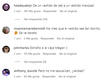 Megan Fox comentarios