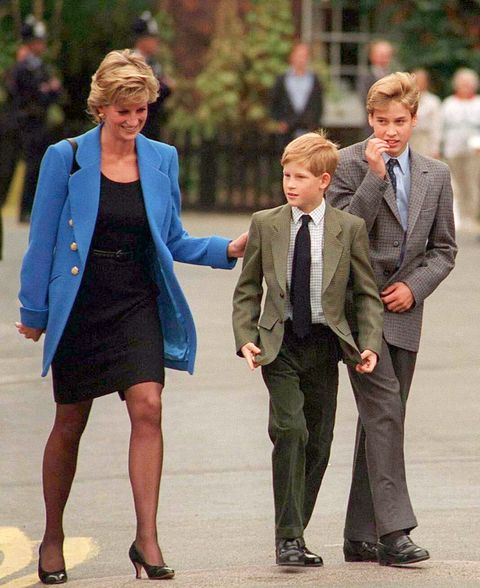 Princesa Diana, William y Harry - cortesía