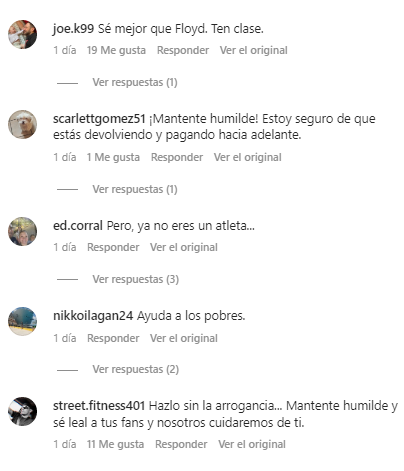 Comentarios Óscar de la Hoya