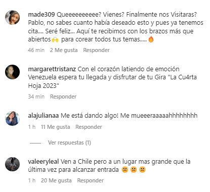 Comentarios Pablo Alborán