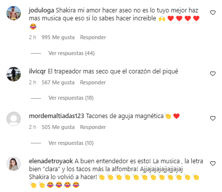 Comentarios Shakira