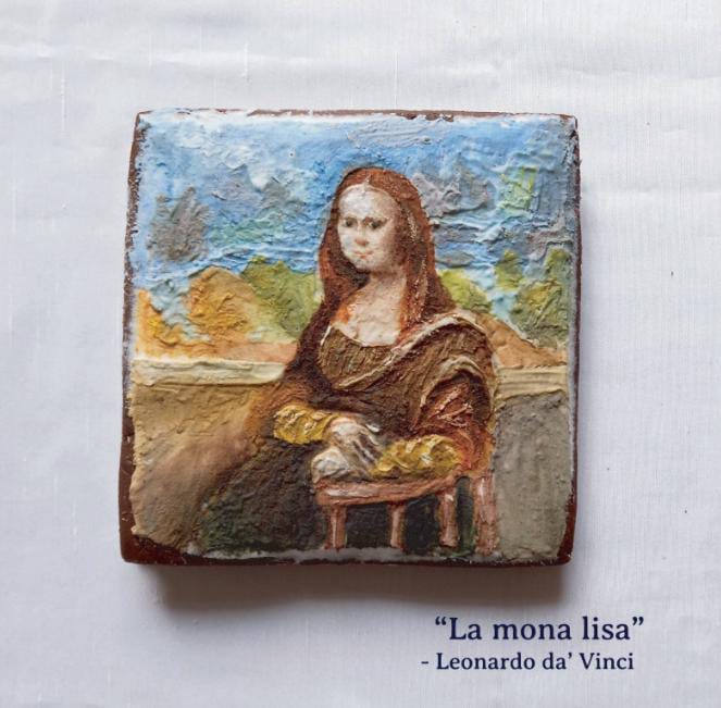 La mona lisa de Leonardo Da Vinci – cortesía Instagram @galex.zvla