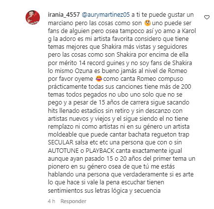 Comentario Romeo Santos