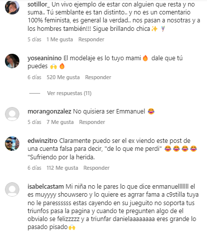 Comentarios Daniela López cuerpazo