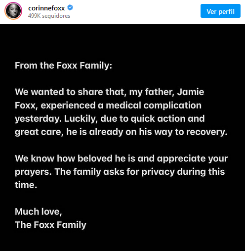 Hija de Jamie Foxx