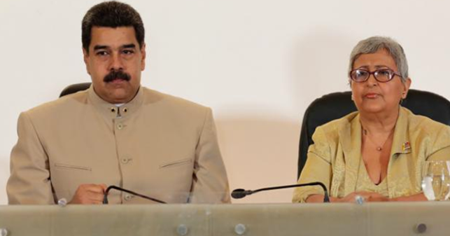 Nicolas Maduro y Tibisay Lucena - cortesía