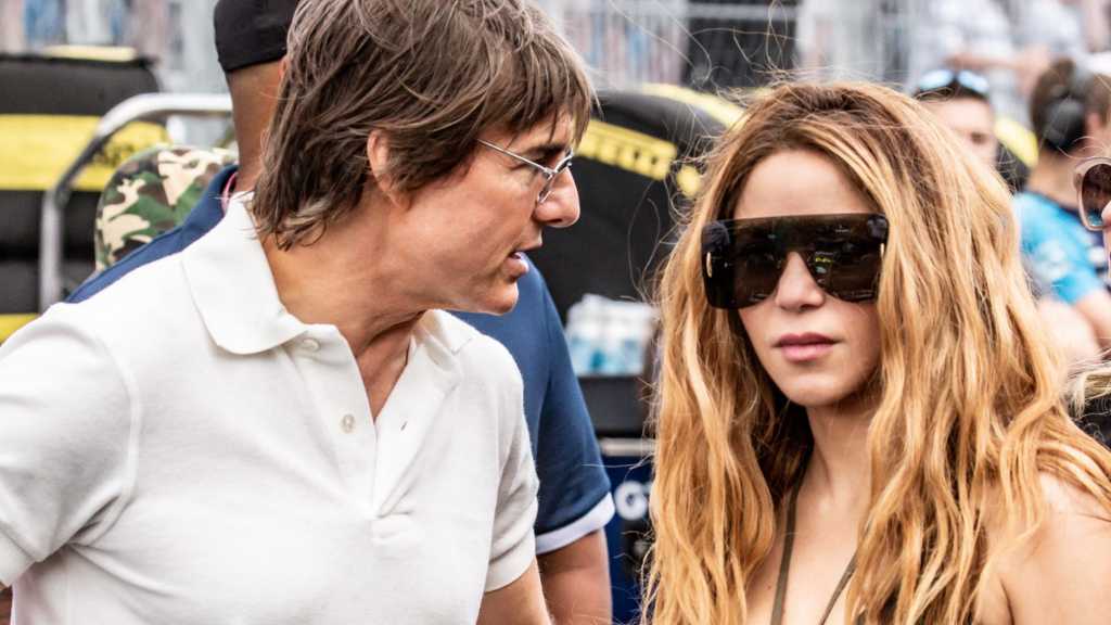Tom Cruise y Shakira en el Gran Premio de Miami de Fórmula 1.GTRES