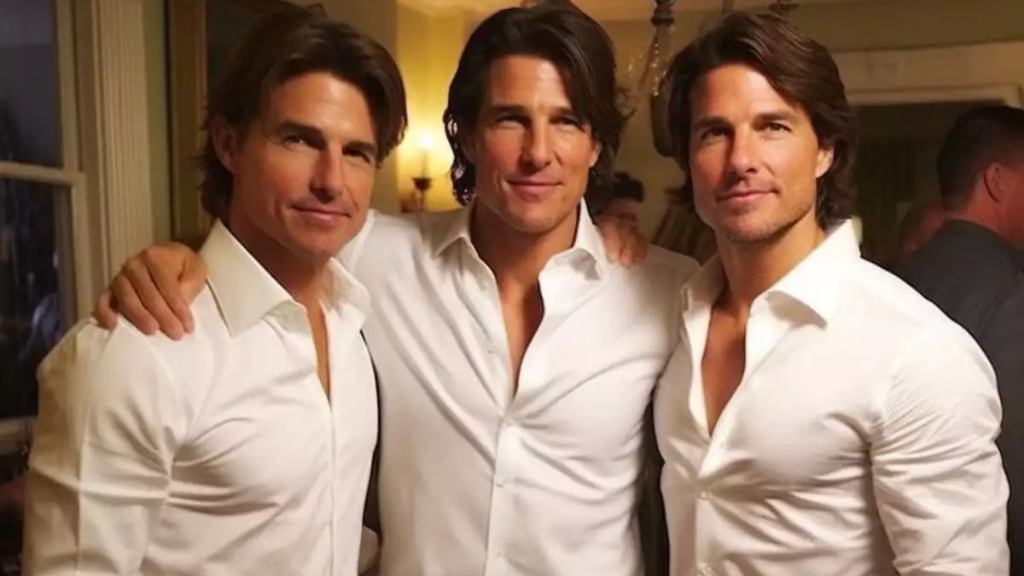 Tom Cruise con sus dobles - Cortesía (Instagram_fotogramas_es.)