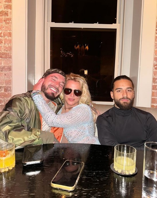 Britney Spears, J Balvin y Maluma Foto - Cortesía de Instagram @maluma 